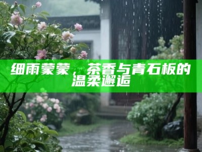 细雨蒙蒙，茶香与青石板的温柔邂逅
